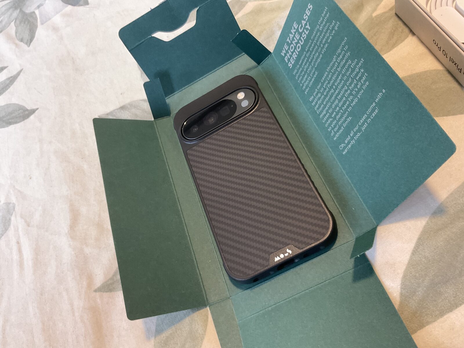 Pixel kit components in branded packaging
