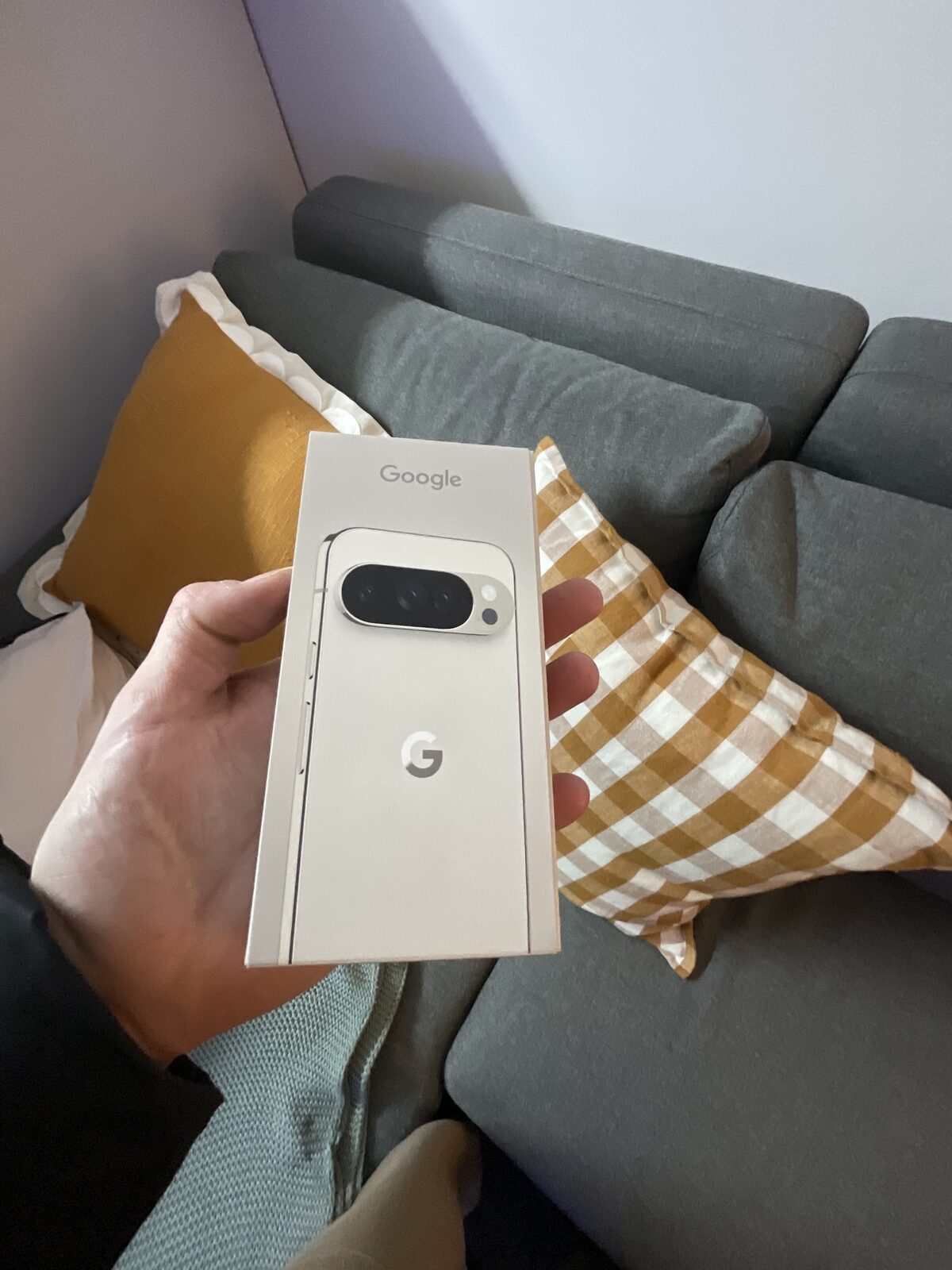 Boxed Pixel held up after preparation