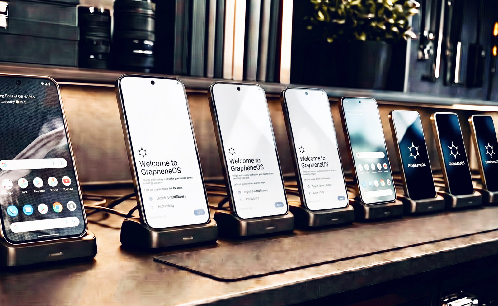 Lineup of prepared Pixels on the bench